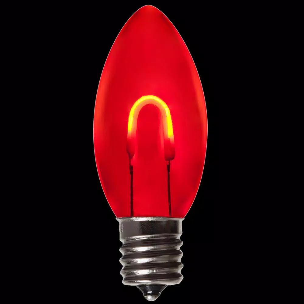 Christmas Lights Wintergreen Lighting FlexFilament C9 LED Shatterproof Red Vintage Edison Christmas Light Bulbs (5-Pack) 1 Christmas Lights Wintergreen Lighting FlexFilament C9 LED Shatterproof Red Vintage Edison Christmas Light Bulbs (5-Pack)