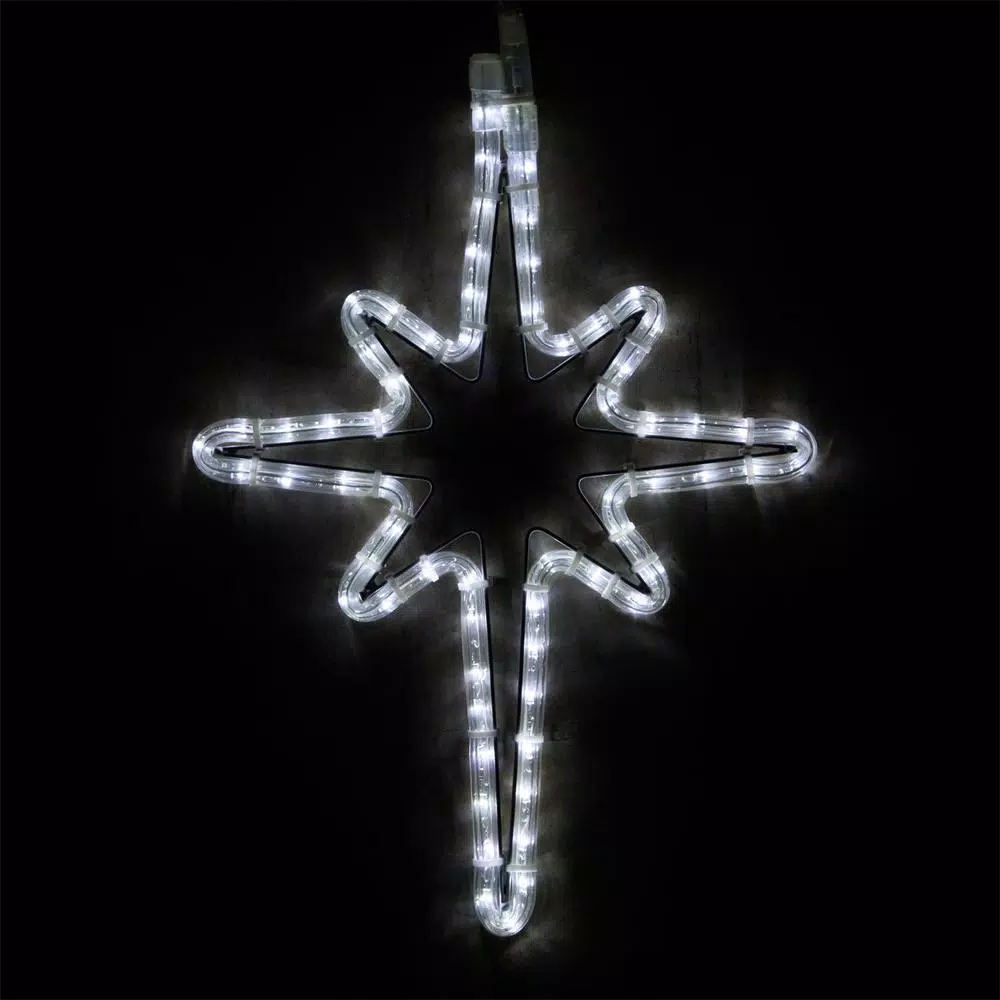 Christmas Lights Wintergreen Lighting 18 In. 65-Light LED Cool White Hanging Bethlehem Star 1 Christmas Lights Wintergreen Lighting 18 In. 65-Light LED Cool White Hanging Bethlehem Star