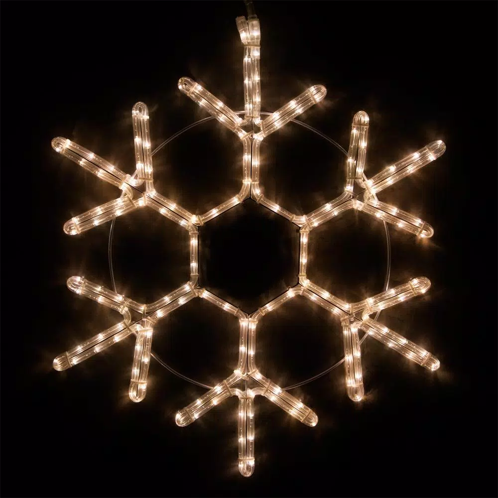 Christmas Lights Wintergreen Lighting 12 In. 63-Light LED Warm White 18 Point Hanging Snowflake Decor 1 Christmas Lights Wintergreen Lighting 12 In. 63-Light LED Warm White 18 Point Hanging Snowflake Decor