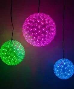 Christmas Lights Wintergreen Lighting 7.5 In. 120-Light LED Color Changing Starlight Sphere With Remote Control 10 Christmas Lights Wintergreen Lighting 7.5 In. 120-Light LED Color Changing Starlight Sphere With Remote Control -Christmas Tree Decorations Shop wintergreen lighting christmas novelty lights 76060 1f 1000
