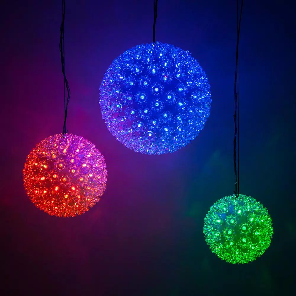 Christmas Lights Wintergreen Lighting 7.5 In. 120-Light LED Color Changing Starlight Sphere With Remote Control 3 Christmas Lights Wintergreen Lighting 7.5 In. 120-Light LED Color Changing Starlight Sphere With Remote Control - Image 3