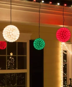 Christmas Lights Wintergreen Lighting 6 In. 70-Light LED Red Decorative Starlight Sphere 7 Christmas Lights Wintergreen Lighting 6 In. 70-Light LED Red Decorative Starlight Sphere -Christmas Tree Decorations Shop wintergreen lighting christmas novelty lights 76480 4f 1000
