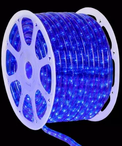 Christmas Lights Wintergreen Lighting 150 Ft. 1800-Light LED Blue Rope Light Kit
