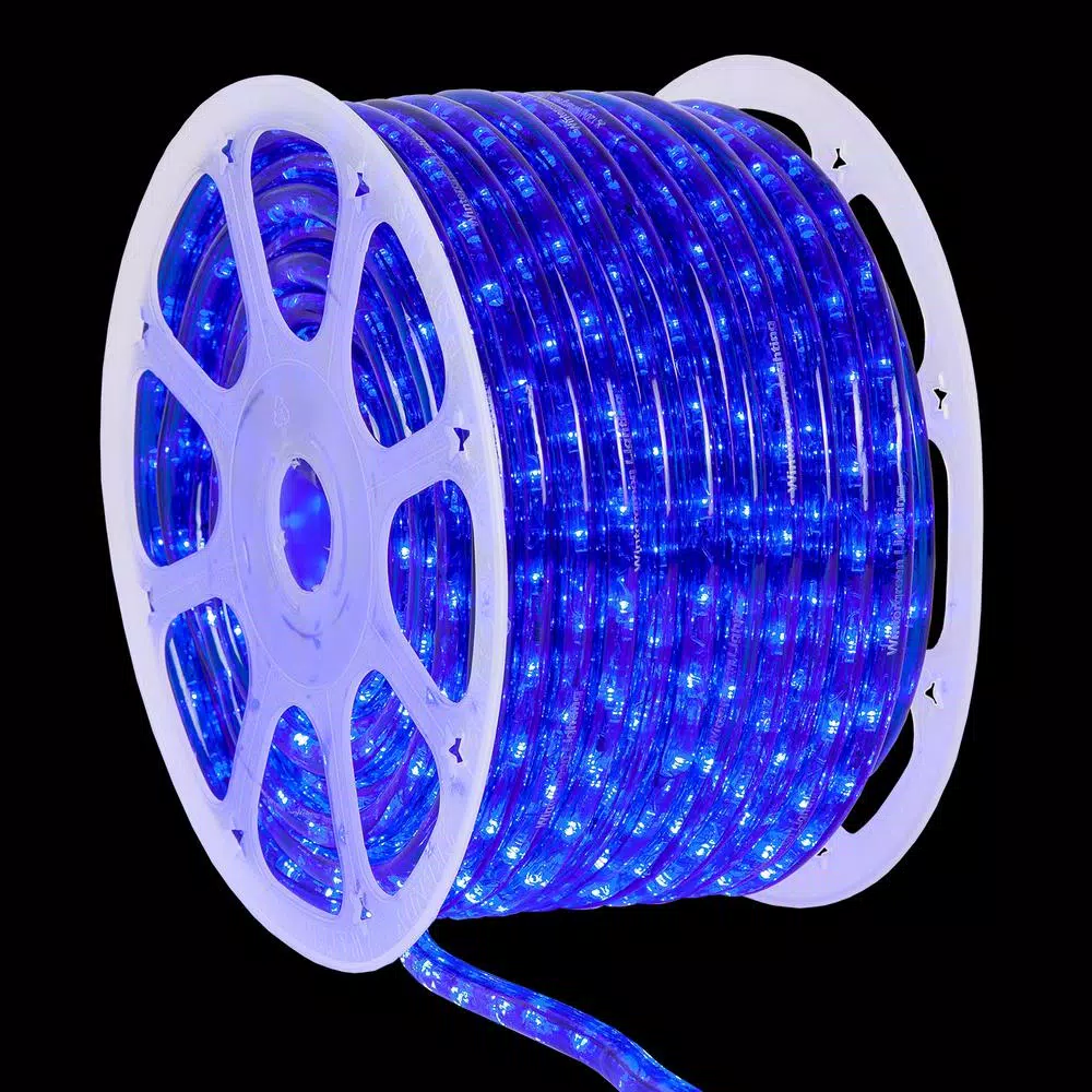 Christmas Lights Wintergreen Lighting 150 Ft. 1800-Light LED Blue Rope Light Kit 1 Christmas Lights Wintergreen Lighting 150 Ft. 1800-Light LED Blue Rope Light Kit