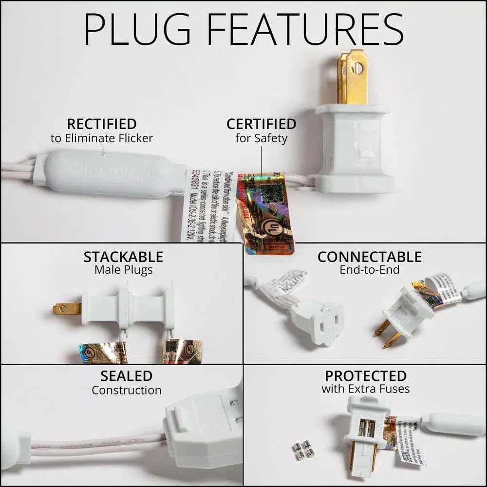 Christmas Lights Wintergreen Lighting 7 Ft. 70-Light LED M5 Multi-Color Icicle Light Set 4 Christmas Lights Wintergreen Lighting 7 Ft. 70-Light LED M5 Multi-Color Icicle Light Set - Image 4