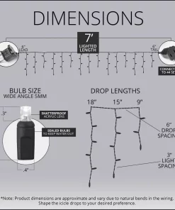 Christmas Lights Wintergreen Lighting SoftTwinkle 7 Ft. 70-Light LED Red And Cool White Icicle Light Set 6 Christmas Lights Wintergreen Lighting SoftTwinkle 7 Ft. 70-Light LED Red And Cool White Icicle Light Set -Christmas Tree Decorations Shop wintergreen lighting icicle lights 79579 4f 1000