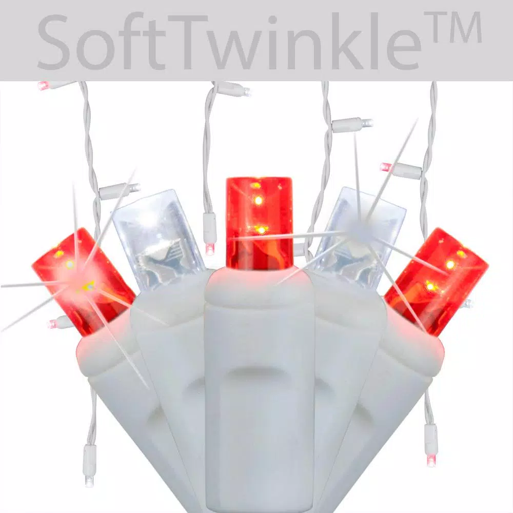 Christmas Lights Wintergreen Lighting SoftTwinkle 7 Ft. 70-Light LED Red And Cool White Icicle Light Set 2 Christmas Lights Wintergreen Lighting SoftTwinkle 7 Ft. 70-Light LED Red And Cool White Icicle Light Set - Image 2