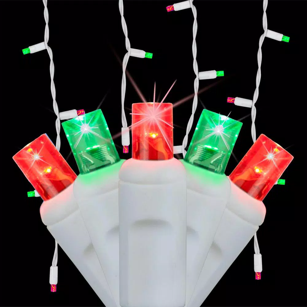 Christmas Lights Wintergreen Lighting SoftTwinkle 7 Ft. 70-Light LED Red And Green Icicle Light Set 1 Christmas Lights Wintergreen Lighting SoftTwinkle 7 Ft. 70-Light LED Red And Green Icicle Light Set