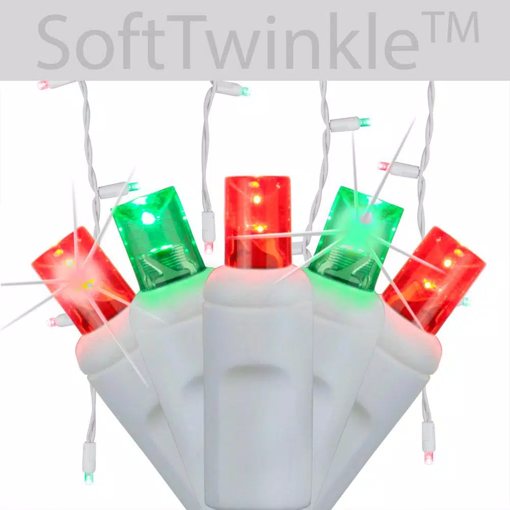 Christmas Lights Wintergreen Lighting SoftTwinkle 7 Ft. 70-Light LED Red And Green Icicle Light Set 2 Christmas Lights Wintergreen Lighting SoftTwinkle 7 Ft. 70-Light LED Red And Green Icicle Light Set - Image 2