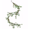 Christmas Greenery Worth Imports 5 Ft. Green Leaves And Red Berries Garland