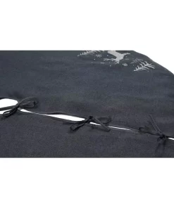 Christmas Tree Decorations Xia Home Fashions 56 In. Deer In Snowing Forest Round Christmas Tree Skirt In Dark Gray -Christmas Tree Decorations Shop xia home fashions christmas tree skirts collars xd1890556roundtsdarkgray 1f 1000