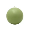 Indoor Christmas Decorations Zest Candle 4 In. Sage Green Ball Candles (2-Box)