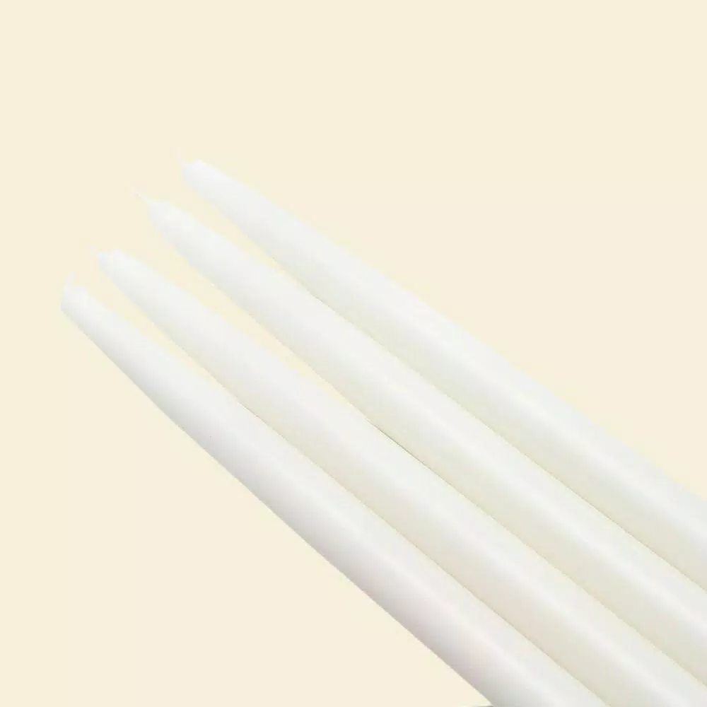 Indoor Christmas Decorations Zest Candle 10 In. White Taper Candles (12-Set) 1 Indoor Christmas Decorations Zest Candle 10 In. White Taper Candles (12-Set)