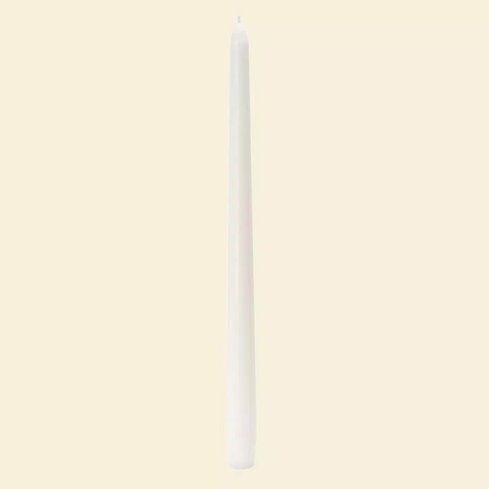 Indoor Christmas Decorations Zest Candle 12 In. White Taper Candles (12-Set) 2 Indoor Christmas Decorations Zest Candle 12 In. White Taper Candles (12-Set) - Image 2