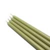 Indoor Christmas Decorations Zest Candle 12 In. Sage Green Taper Candles (12-Set)