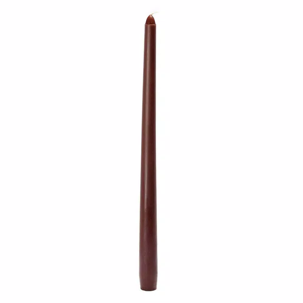 Indoor Christmas Decorations Zest Candle 12 In. Brown Taper Candles (12-Set) 2 Indoor Christmas Decorations Zest Candle 12 In. Brown Taper Candles (12-Set) - Image 2