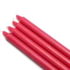 Indoor Christmas Decorations Zest Candle 10 In. Red Straight Taper Candles (12-Set)