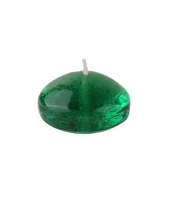 Indoor Christmas Decorations Zest Candle 1.75 In. Clear Hunter Green Gel Floating Candles (Box Of 12)