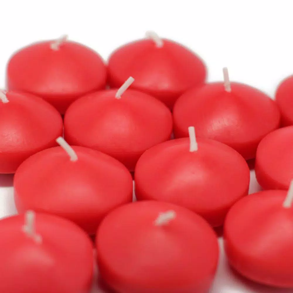 Indoor Christmas Decorations Zest Candle 1.75 In. Ruby Red Floating Candles (Box Of 24) 2 Indoor Christmas Decorations Zest Candle 1.75 In. Ruby Red Floating Candles (Box Of 24) - Image 2