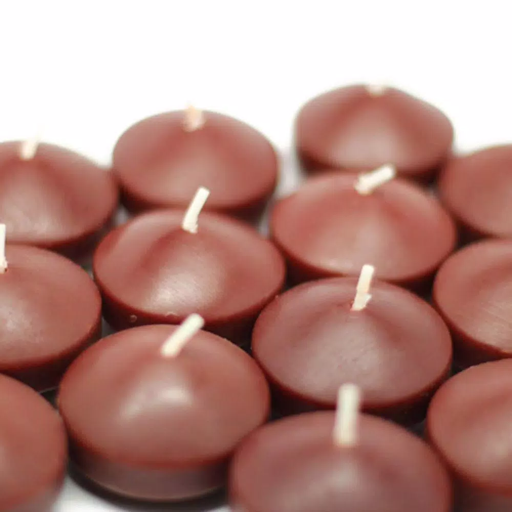 Indoor Christmas Decorations Zest Candle 1.75 In. Brown Floating Candles (Box Of 24) 2 Indoor Christmas Decorations Zest Candle 1.75 In. Brown Floating Candles (Box Of 24) - Image 2