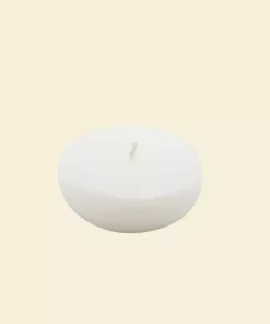 Indoor Christmas Decorations Zest Candle 2.25 In. White Floating Candles (Box Of 24)