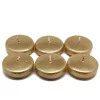 Indoor Christmas Decorations Zest Candle 2.25 In. Metallic Gold Floating Candles (24-Box)