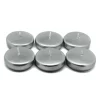 Indoor Christmas Decorations Zest Candle 2.25 In. Metallic Silver Floating Candles (24-Box)