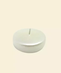 Indoor Christmas Decorations Zest Candle 2.25 In. Pearl White Floating Candles (Box Of 24)