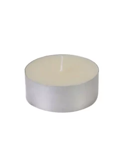 Indoor Christmas Decorations Zest Candle 2.25 In. Ivory Mega Oversized Tealights (12-Box)