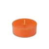 Indoor Christmas Decorations Zest Candle 2.25 In. Orange Mega Oversized Tealights (12-Box)
