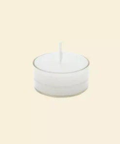 Indoor Christmas Decorations Zest Candle 1.5 In White Tealight Candles (50-Pack)