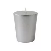 Indoor Christmas Decorations Zest Candle 1.75 In. Metallic Silver Votive Candles (12-Box)